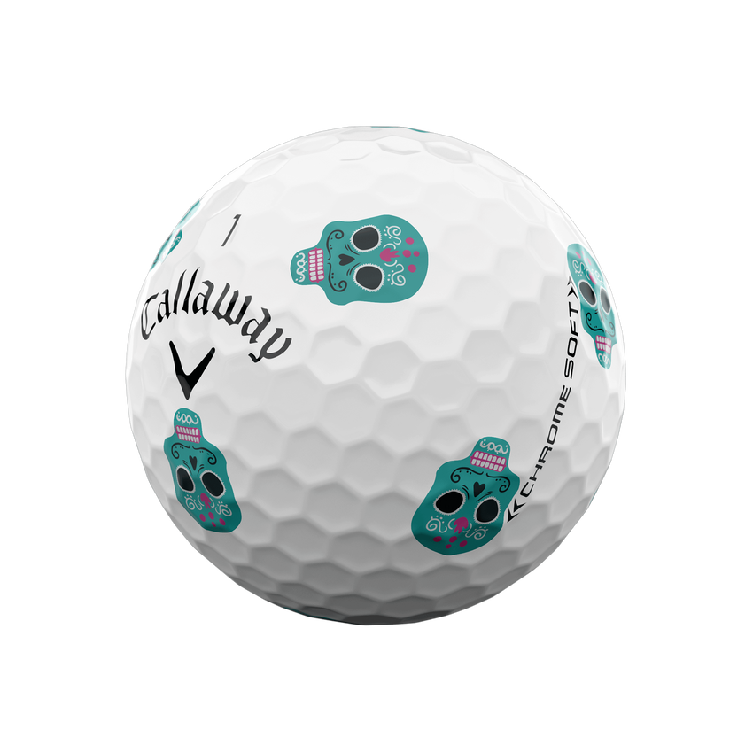 Limited Edition Chrome Soft Truvis Día De Los Muertos Golf Balls (Dozen)