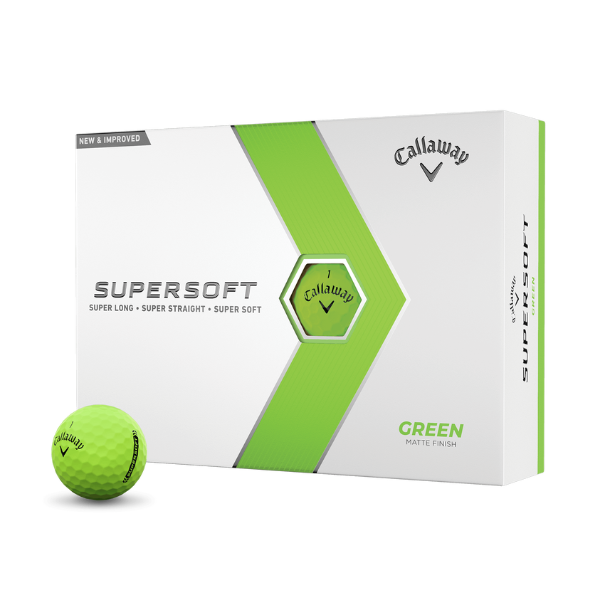 Callaway Supersoft Matte Green Golf Balls (Dozen)